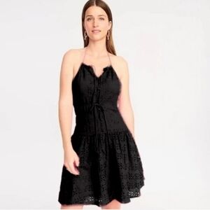 J Crew New Anguilla mini halter dress